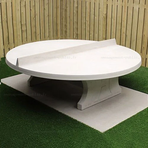 Table de ping pong outdoor ronde en béton